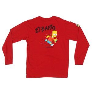 Vans Off The Wall Simpsons Barto Spray Paint Graffiti Men's T-Shirt size M - 286